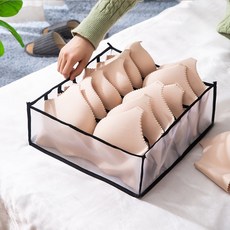 아워리빙 칸칸이 메쉬 정리함, 특대형 6칸, 블랙, 1개