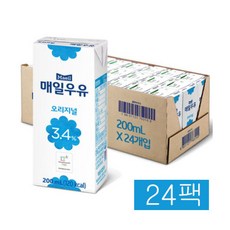 매일유업 매일우유 오리지널, 190ml, 24개