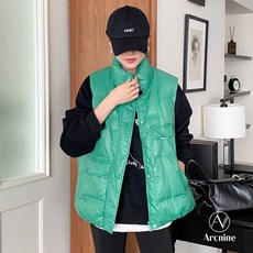 겨울특가 오리털 여성 아워 포켓 패딩조끼 덕다운 베스트 골프패딩조끼 아우터