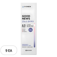 동아제약 굿뉴스 얼리체크 임신진단 테스트기, 4개입, 9개