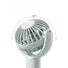 케이빌 휴대용 초미니 초경량 손선풍기(상하90도 각도조절), 화이트
