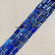 lp판 7 천연면 된 청금석 실린더 스페이서 스톤 비즈 6 5X10mm 쥬얼리 제작 DIY, 6.5X10mm 15pcs Beads, Lapis Lazuli