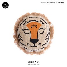 프리미엄 자수 거실 쇼파 소프트 인테리어 쿠션, Lion