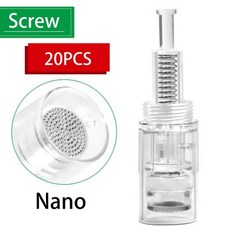 오토 MTS 기계 니들 롤러 100/10pcs Dr.imp 펜 나사 Microneedling 마이크로 카트리지 9 핀/12 핀/36 핀/3D/5D 나노 스킨 케어 112493, 20 개 Screw nano