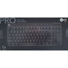 로지텍 PRO X TKL LIGHTSPEED 무선 게이밍 리니어 키보드, 블랙, PRO X TKL 블랙 리니어 적축, 적축