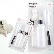 새끼 고양이 강아지 수유 젖병세트 고양이초유 펫우유, 1