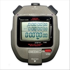 세이코 초시계 S143 수영시계 100미터 방수 스탑워치 스톱워치 300명 메모리, 1개