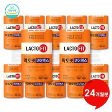 락토핏 생유산균 코어 맥스 LACTO 5X 프로바이오틱스 유산균 1통 60포, 120g, 12개