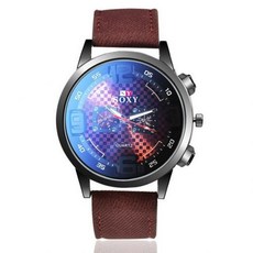 [해외] M32723418949U72 남성 가죽 손목시계 밴드폭 24mm 끈길이 26cm 다이얼창소재 유리