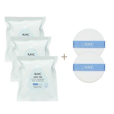 AHC 카밍 선쿠션 세이프온 시카 썬쿠션 리필 3개 + 추가퍼프 2개, 1세트, 25g