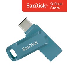 샌디스크 USB 메모리 Ultra Dual Go 울트라 듀얼 고 Type-C OTG USB 3.1 SDDDC3 64GB 나바지오블루