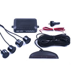 자동차 전방 감지 센서 Parktronic LED 역방향 백업 주차 레이더 모니터 기 시스템 백라이트 디스플레이 자동 4 597EA 3, 01 Black