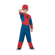 Ultimate Spider-Man Muscle Chest Halloween Toddler Costume Size 2-4 ages 1-2