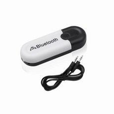 무선 블루투스 5.0 USB 어댑터 수신기 3.5mm AUX 오디오 헤드폰 스피커 자동차 키트 스테레오 음악, 블루투스 v5.0, [03] 은, 1개