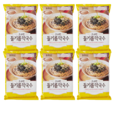 노브랜드 고소한 들기름 막국수, 167g, 6개