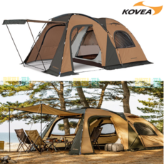 코베아 트윈돔 2 텐트 리빙쉘 거실형 캠핑 4 5 6 인용 터널형 감성 돔형 오토