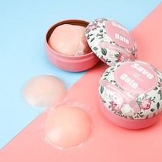 남성 여성 니플 패치 밴드 물 세척 실리콘 유두 젖 꼭지 가리개 14P 케이스 세트