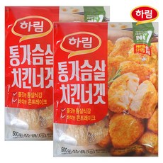 하림 통가슴살 치킨너겟, 2개, 500g