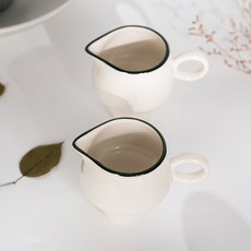 시라쿠스 뉴욕 에스프레소 샷잔 시럽잔 크리머 80ml, 2개, 그린