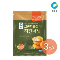 청정원 크런치통살치킨너겟, 560g, 3개 - 아기치킨너겟