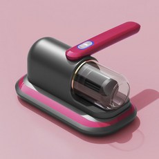 진드기 제거제 가정용 침대 진공 청소기 무선 흡입 살균기, 쿨 레드(828), 1 필터 요소