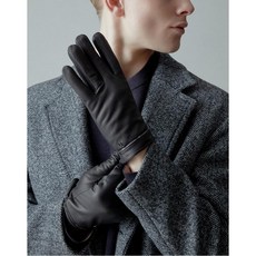 헤지스 악세서리 20FW [신상]블랙 양가죽 퍼피로고 장갑 HJGV0F126BK