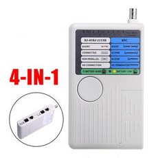 [해외] 다기능 전화 네트워크 케이블 원격 테스터 검사기 감지기 LAN USB RJ45 RJ11 BNC 용 4IN1 네트워킹 테스트 도구, 상세내용표시