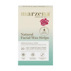 마제나 네츄럴 페이셜 왁스 스트립 20매 Marzena Natural Facial Wax Strips, 1개