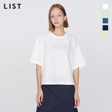 리스트 블라우스 레터링 캐주얼