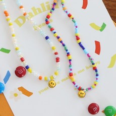 스마일비즈목걸이