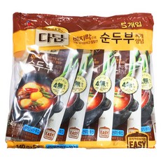 [퀴클리몰] 다담 바지락 순두부찌개 양념 140g x 5, 1개