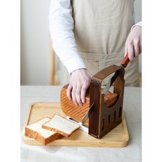 식빵 슬라이서 토스트 빵 절단 랙 자르기 홈베이킹 커팅기, 슬라이서 + 버터박스 스팟 딜리버리, 1개