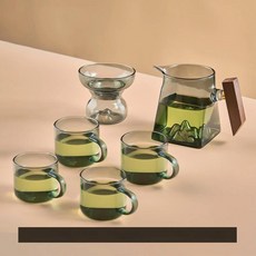 중국 쿵푸 컵 손잡이가 페어 수제 티팟 필터 티 파이렉스, 1개