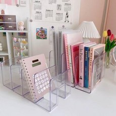 독서대 곧은나무독서대 아크릴 책꽂이 심플 투명 창의 학생 책장 책상 수납, 오류 발생시 문의 ( 엔씨피글로벌 4 )