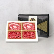 마블리즈 마장동 1등급 소고기 명절 선물세트 브론즈세트 1kg (등심+국거리), 단품