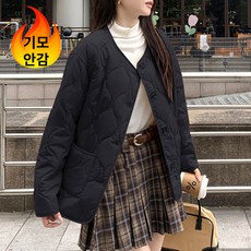 Modern Fashion 여성 기모 털 퀄팅 자켓 누빔 경량 패딩 A19