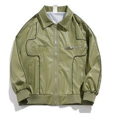 여자가죽자켓 남자가죽자켓 남자무스탕 레더자켓 라이더자켓 베지터블가죽 비건레더 남성용 PU 가죽 바이크 오토바이 하이 스트리트 문자 자수 봄버 유니섹스 대표팀 빈티지 봄