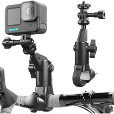 DUBFIVSY 360° 자전거 카메라 마운트 1 4 어댑터 산악 오토바이 핸들바 GoPro Hero10 9 8 7 6 5 Insta360 One X2 X3 360 DJI OS