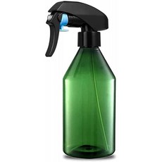 MQOUNY 플라스틱 플랜트 스프레이 병 10oz /300ml 클리어 파인 미스트 스프레이 트리거링 솔루션 에센셜 오일용 리필 가능한, 1, 단일옵션