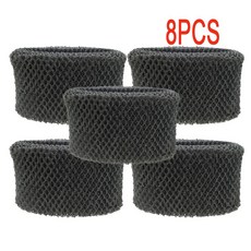 필립스용 블랙 공기 가습기 필터 HU4803 HU4811 HU4813 HU4801 HU4802 가습기 박테리아 및 석회 흡착, 3) 8pcs