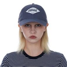 아메리칸 니들 [아메리칸니들] COCA-COLA SQUARE MARK BALLPARK CAP - STONE BLUE