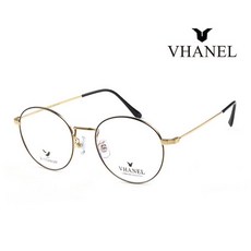 바넬 명품 안경테 VN8702KO 096 블랙 라운드 티타늄 남자 여자 안경