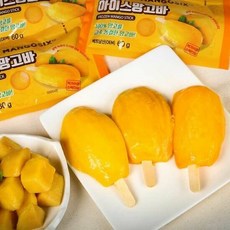 [망고식스] 2021년 햇망고 아이스 망고바 60g * 50개, 단품