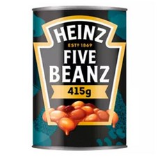 Heinz 하인즈 파이브 빈스 콩통조림 415g 4팩, 4개 - 파이브빈스