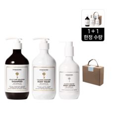 [1+1] 문제성 두피 개선 샴푸 & 수분장벽 바디케어 3종 세트, 2세트