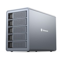 Yottamaster 5 Bay USB3.1 외장 HDD 인클로저 하드 드라이브 타입-C SATA SSD 80TB FS5C3, 4Bay USB-B RAID