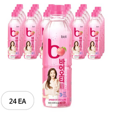 바이오티 마시는 프리바이오틱스 피치 핑크 복숭아맛, 500ml, 24개