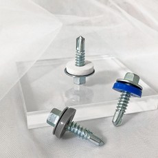방수피스 지붕나사 철판 판넬 양날 피스 육각머리 와샤십자홈, 와샤십자홈/청색, 10X20mm (200발), 1개