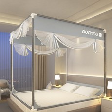 호밍사이 침대 모기장 3도어 침대모기장 침실 거치대 모기장 방지모기장 침대 텐트 대형 모기장 밍사이모기장 3도어 낙상방지모기장 방지모기장 침대 텐트