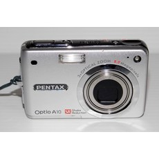 PENTAX 펜탁스 옵티오 A10 실버 8.0MP - 3배 광학 줌 디지털 카메라 - 펜탁스카메라